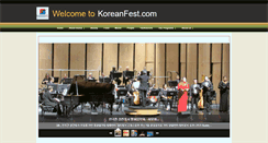 Desktop Screenshot of koreanfest.com